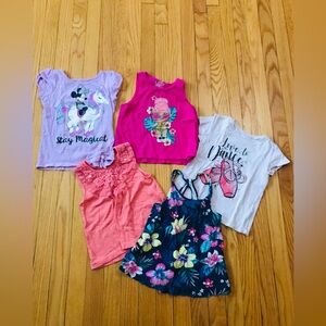 5-piece tops for girl size 5/6